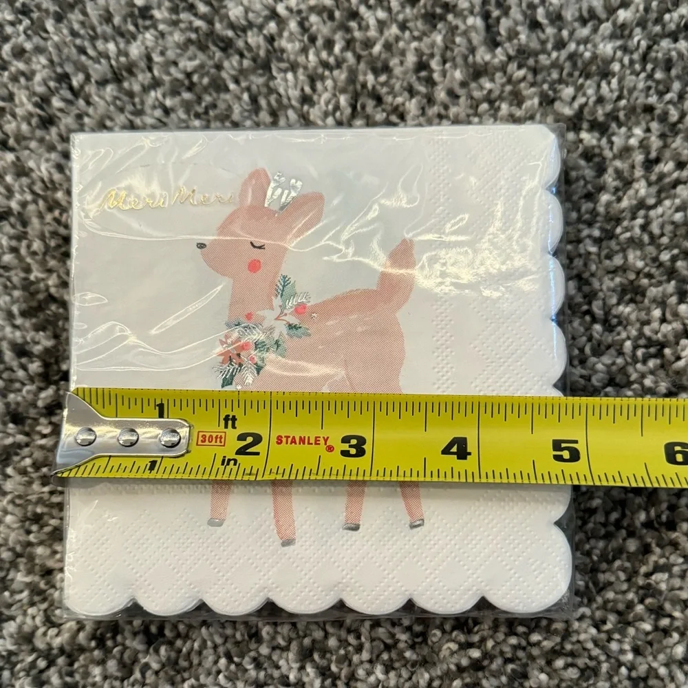 Meri Meri Pastel Deer Napkins & Plates - Small Set
